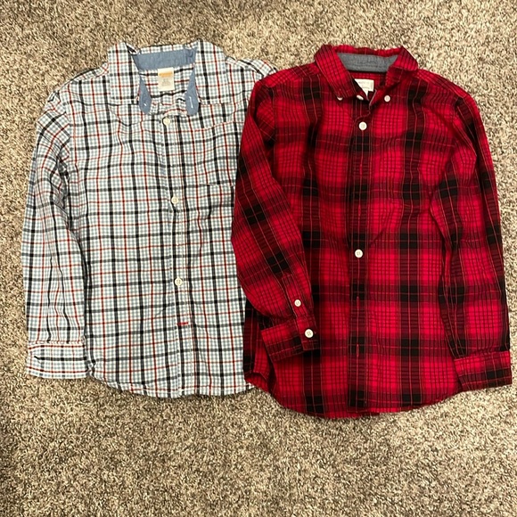 Boys’ Long Sleeve Button Up Short Bundle.  Size 7-8 - Picture 1 of 3
